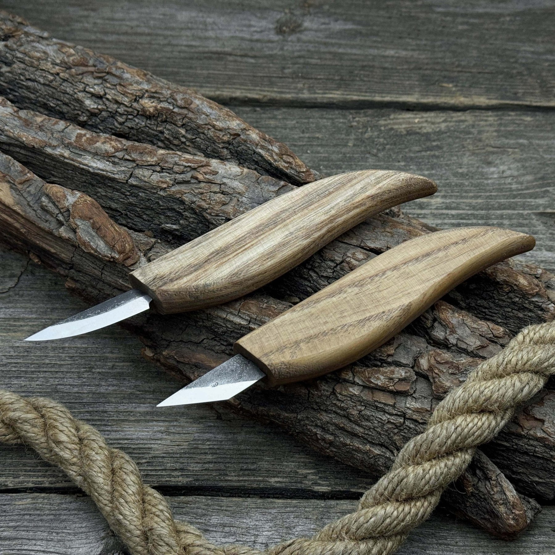 2-Piece Carving Knife Set detail view by Sharky Forged Steel Tools