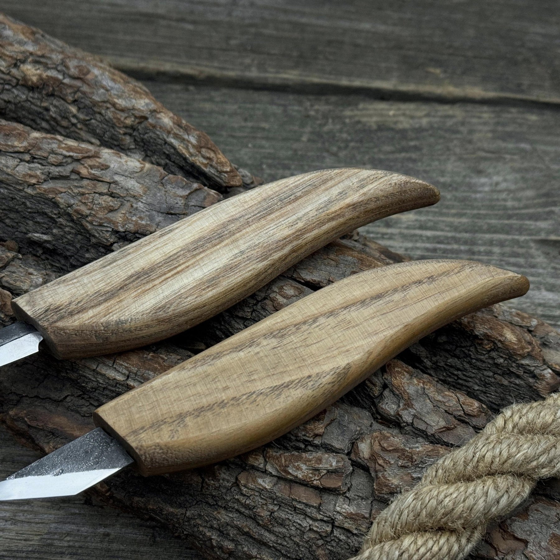 2-Piece Carving Knife Set detail view by Sharky Forged Steel Tools