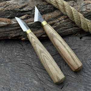 2-Piece Chip Carving Knife Set by Sharky Forged Steel Tools