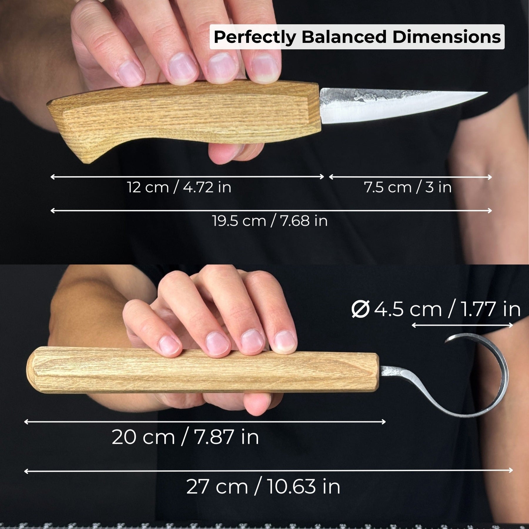 2-Piece Spoon Carving Knife Set for Beginners