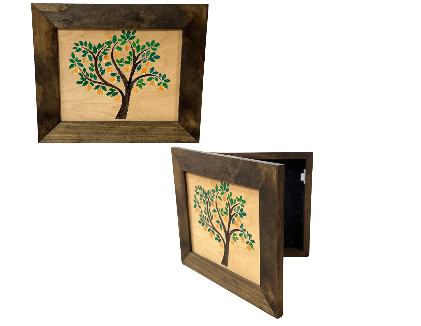 Peach Tree Decorative & Secure Wall-Mounted Gun Cabinet by Bellewood Designs, Southern home decor main product photo