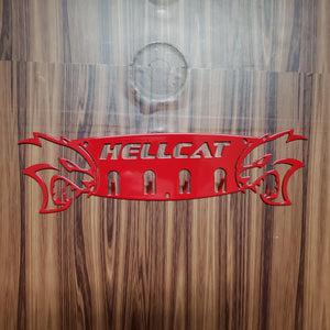 Dodge Hellcat Keychain Rack – Steel Wall Mounted Muscle Car Organizer