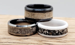 Ashes to Ashes, Dust to Dust by Cotton Street Art Company, handmade ring detail photo 3