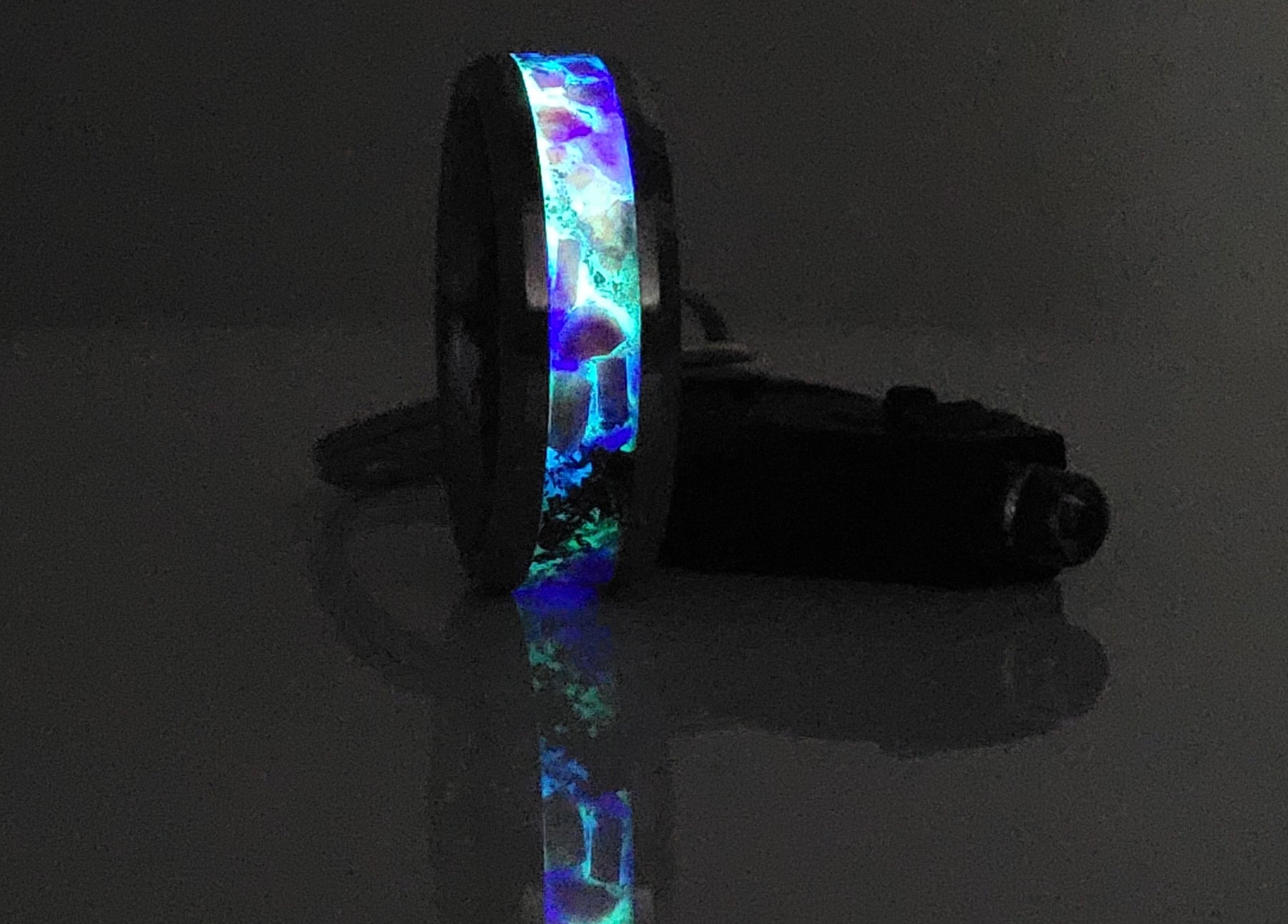 The Purple Star Memorial Ring by Cotton Street Art Company, handmade jewelry detail photo 4