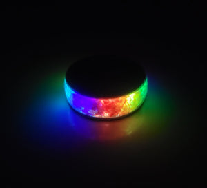 Pride Rainbow Memorial Ring by Cotton Street Art Company, handmade jewelry detail photo 5