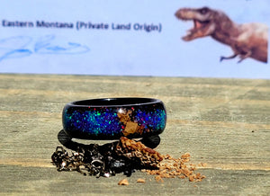 The T-Rex Galaxy Ring by Cotton Street Art Company, handmade jewelry detail photo 4