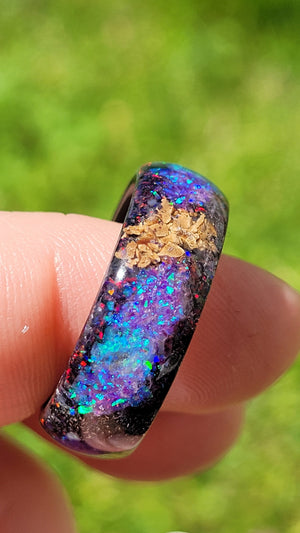 The T-Rex Galaxy Ring by Cotton Street Art Company, handmade jewelry detail photo 8