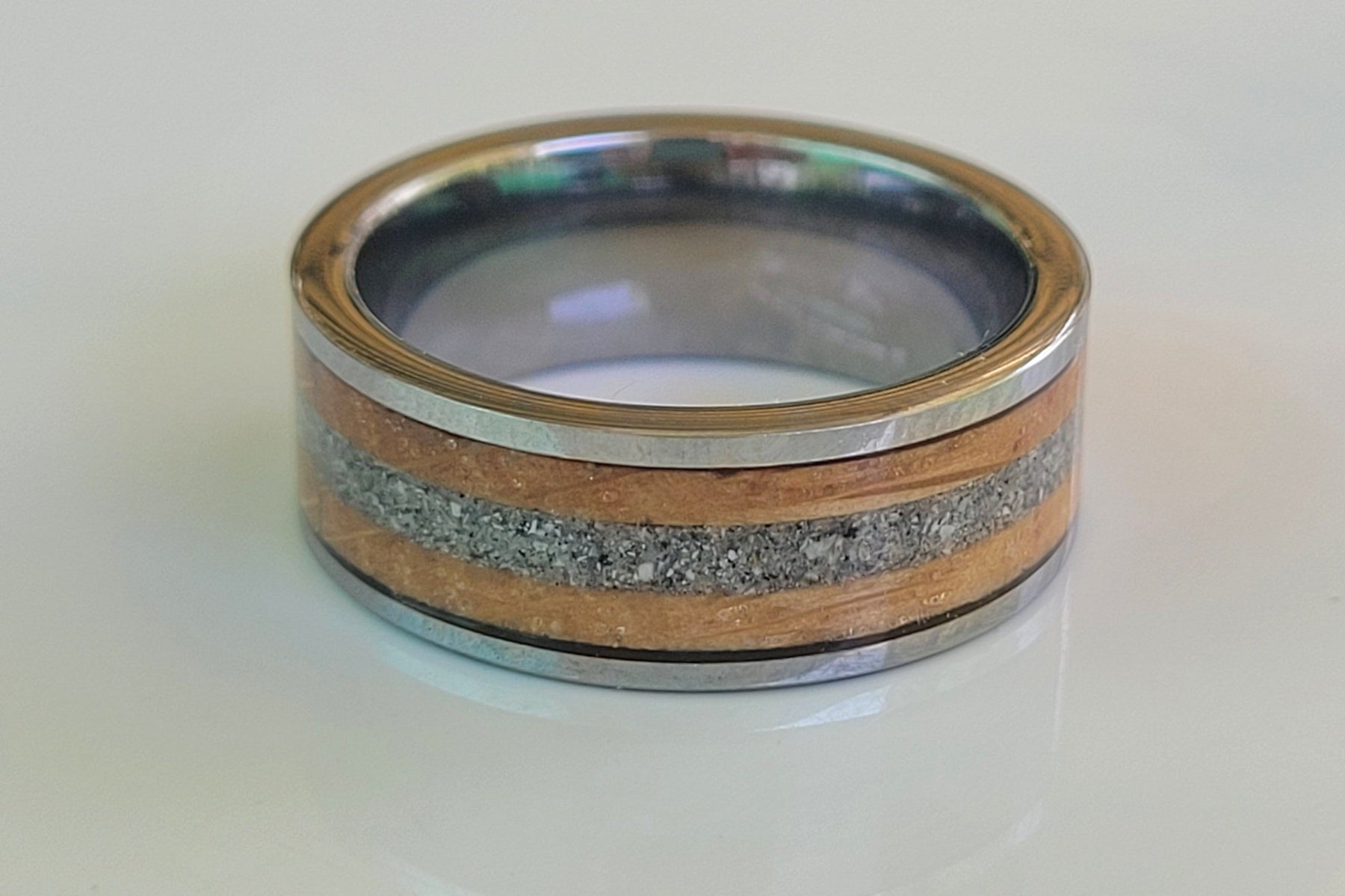 The "Make it a Double" Memorial Ring by Cotton Street Art Company, handmade jewelry detail photo 7
