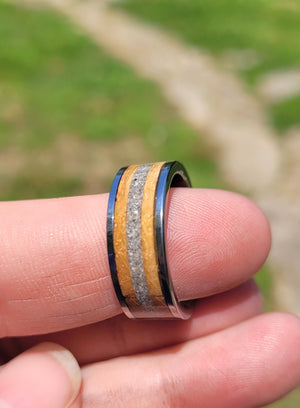 The "Make it a Double" Memorial Ring by Cotton Street Art Company, handmade jewelry detail photo 8
