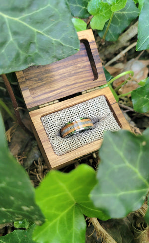 The "Make it a Double" Memorial Ring by Cotton Street Art Company, handmade jewelry detail photo 6