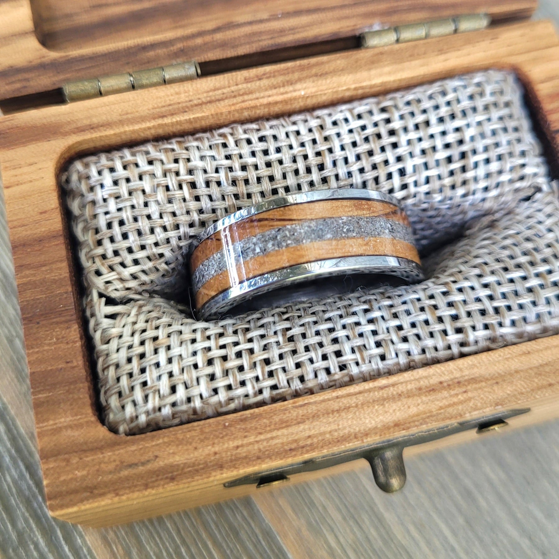 The "Make it a Double" Memorial Ring by Cotton Street Art Company, handmade jewelry main product photo