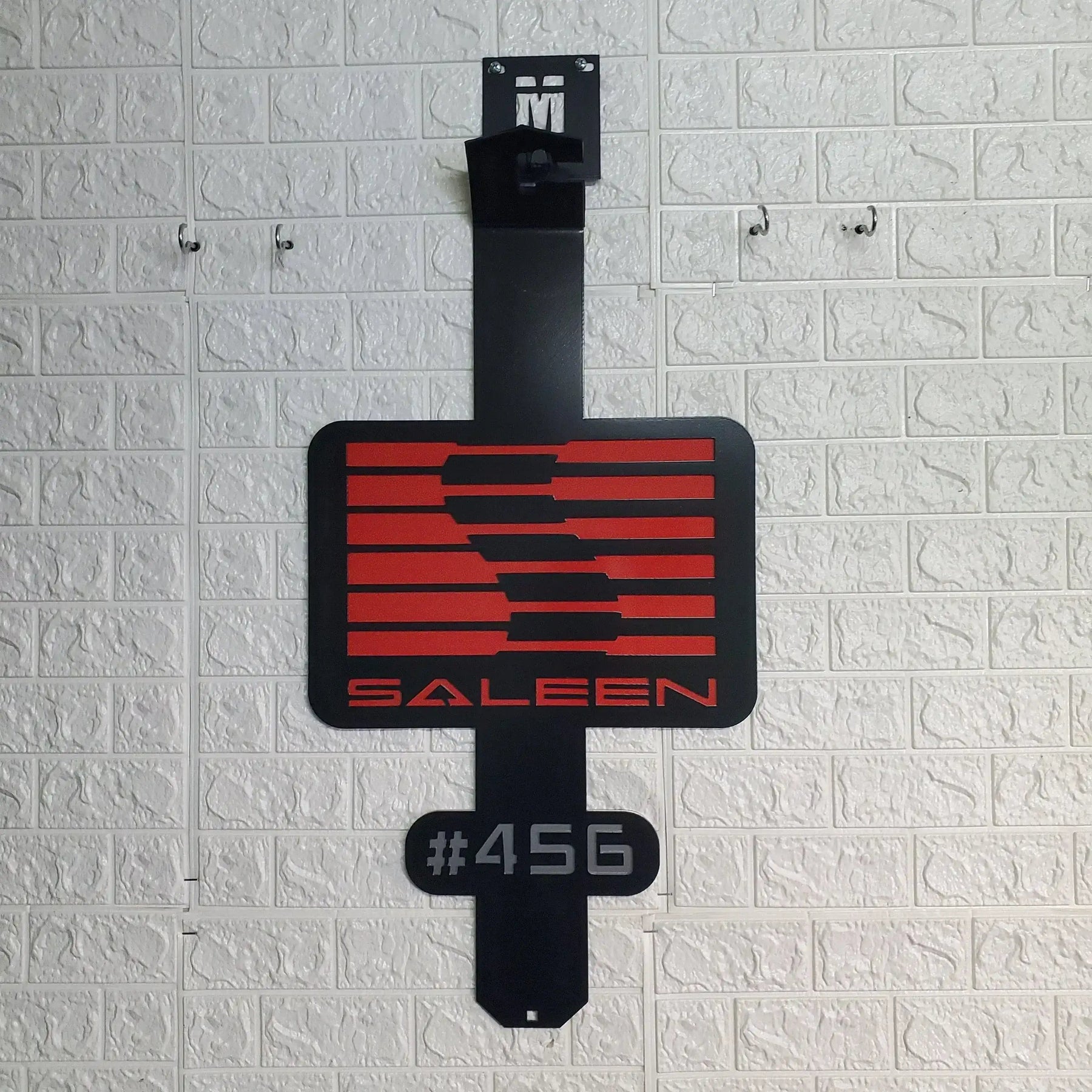 Custom Hood Prop for Saleen Mustang detail view by Martin Metalwork LLC