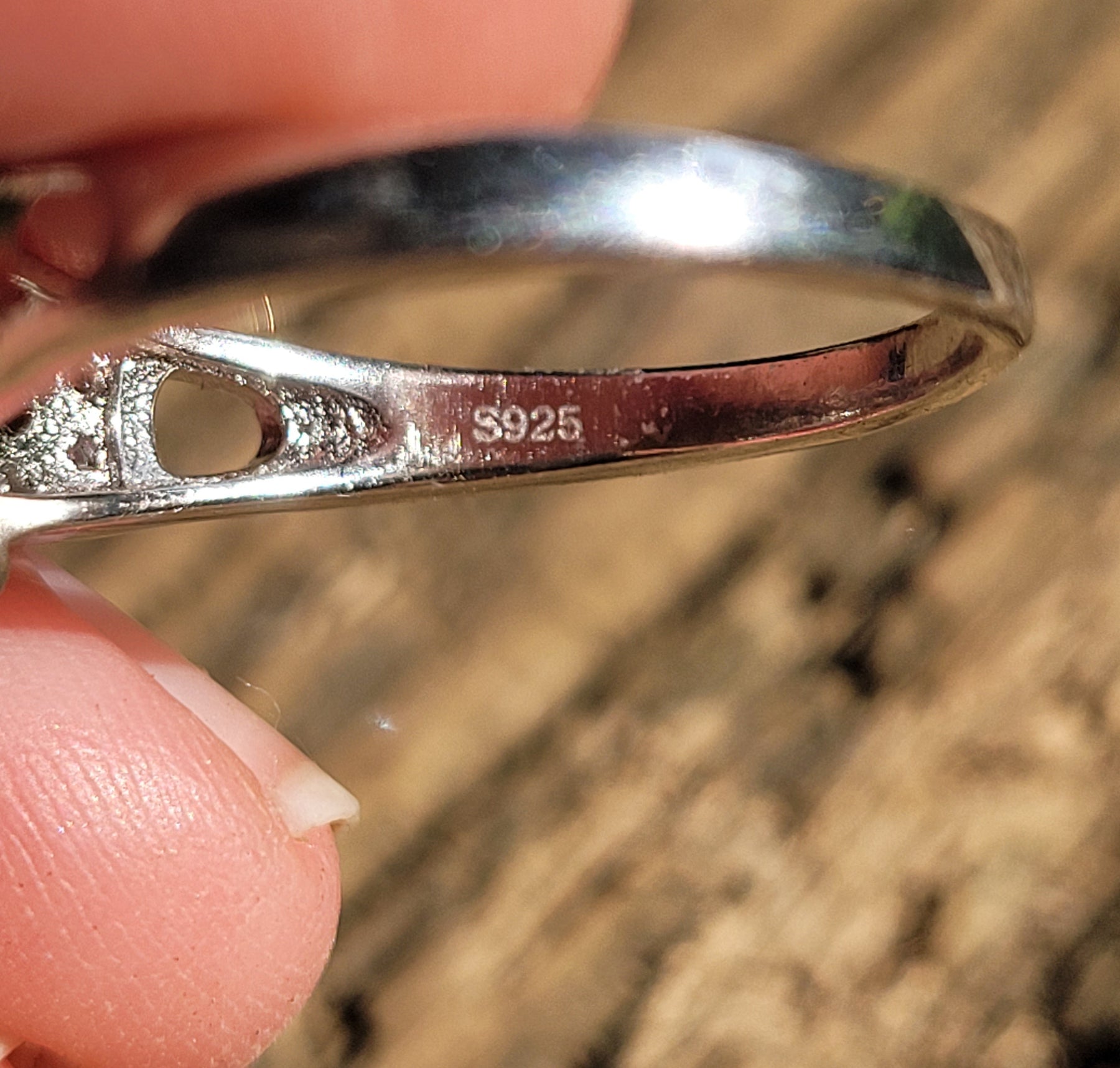 Memorial Opal Princess Ring * Ashes Infused with Opals by Cotton Street Art Company, handmade jewelry detail photo 4