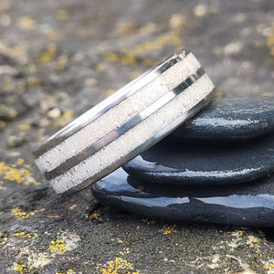 Double Channel Memorial Ring * One Ring To Memorialize Mom and Dad by Cotton Street Art Company, handmade jewelry main product photo