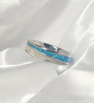 Tidal Serenity Ring - Made from the Beach Sand by Cotton Street Art Company, handmade jewelry detail photo 5