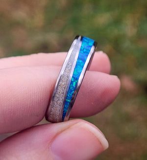 Tidal Serenity Ring - Made from the Beach Sand by Cotton Street Art Company, handmade jewelry detail photo 3