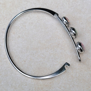 Cremation Ash Memorial Bracelet -Eternal Tides by Cotton Street Art Company, handmade jewelry detail photo 6