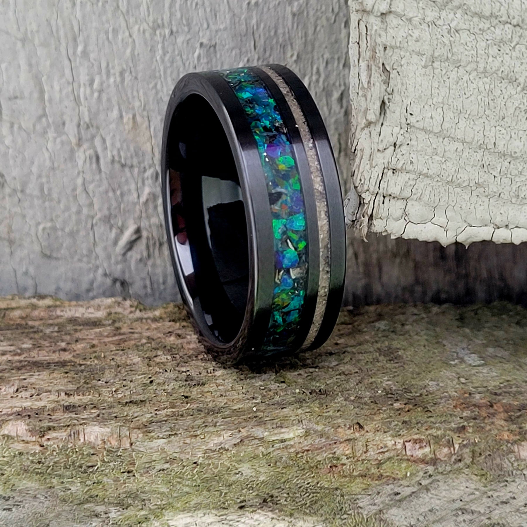 Star Quest Memorial Ring by Cotton Street Art Company, handmade jewelry detail photo 7