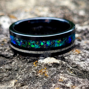 Star Quest Memorial Ring by Cotton Street Art Company, handmade jewelry detail photo 8