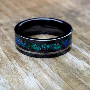 Star Quest Memorial Ring by Cotton Street Art Company, handmade jewelry detail photo 4