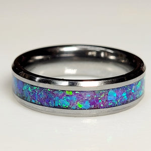 Neptune's Glow Handmade Ring by Cotton Street Art Company, handmade jewelry detail photo 6