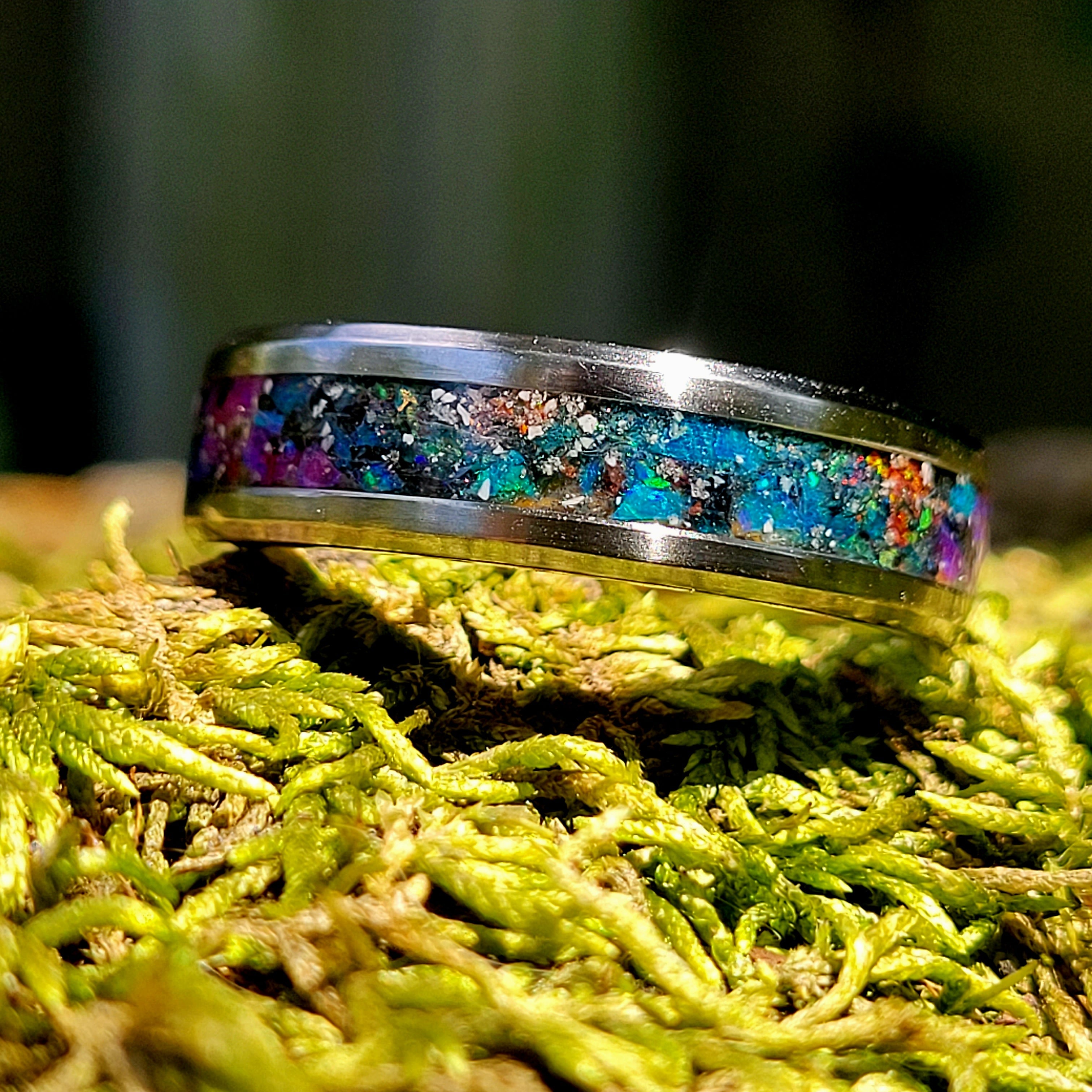 Nebula's Waiting Memorial Ring by Cotton Street Art Company, handmade jewelry main product photo