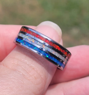 The American Valor Ring - Handmade In the USA by Cotton Street Art Company, handmade jewelry detail photo 7