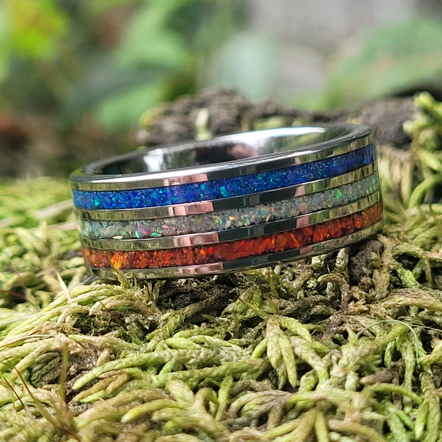 The American Valor Ring - Handmade In the USA by Cotton Street Art Company, handmade jewelry detail photo 6