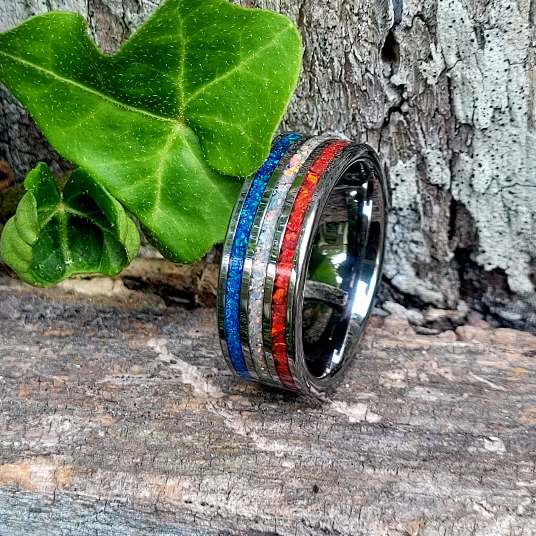 The American Valor Ring - Handmade In the USA by Cotton Street Art Company, handmade jewelry detail photo 5