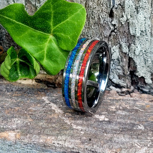 The American Valor Ring - Handmade In the USA by Cotton Street Art Company, handmade jewelry detail photo 5