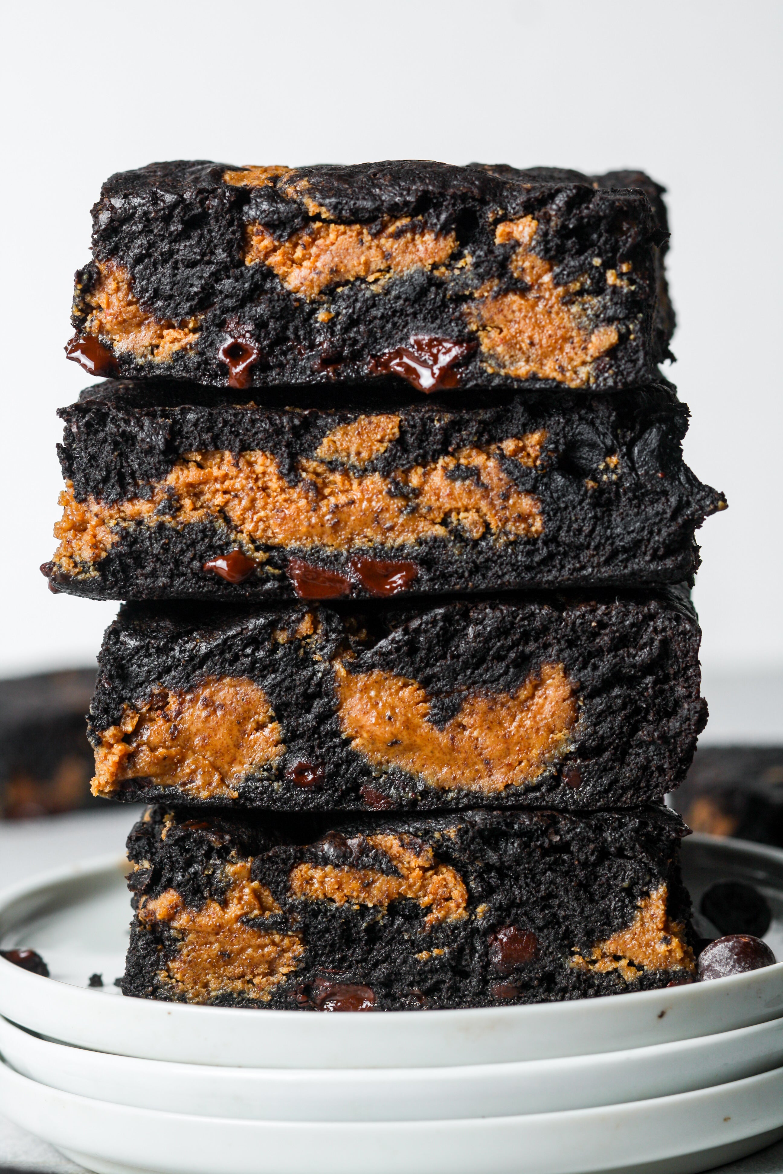 Peanut Butter Brownies by Sweet Addison's