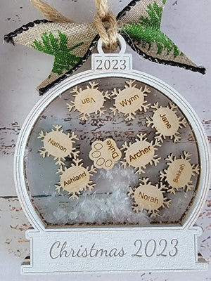 2025 Custom Personalized Snow Globe Christmas Ornament by EverLee Creations, Southern home decor detail photo 6