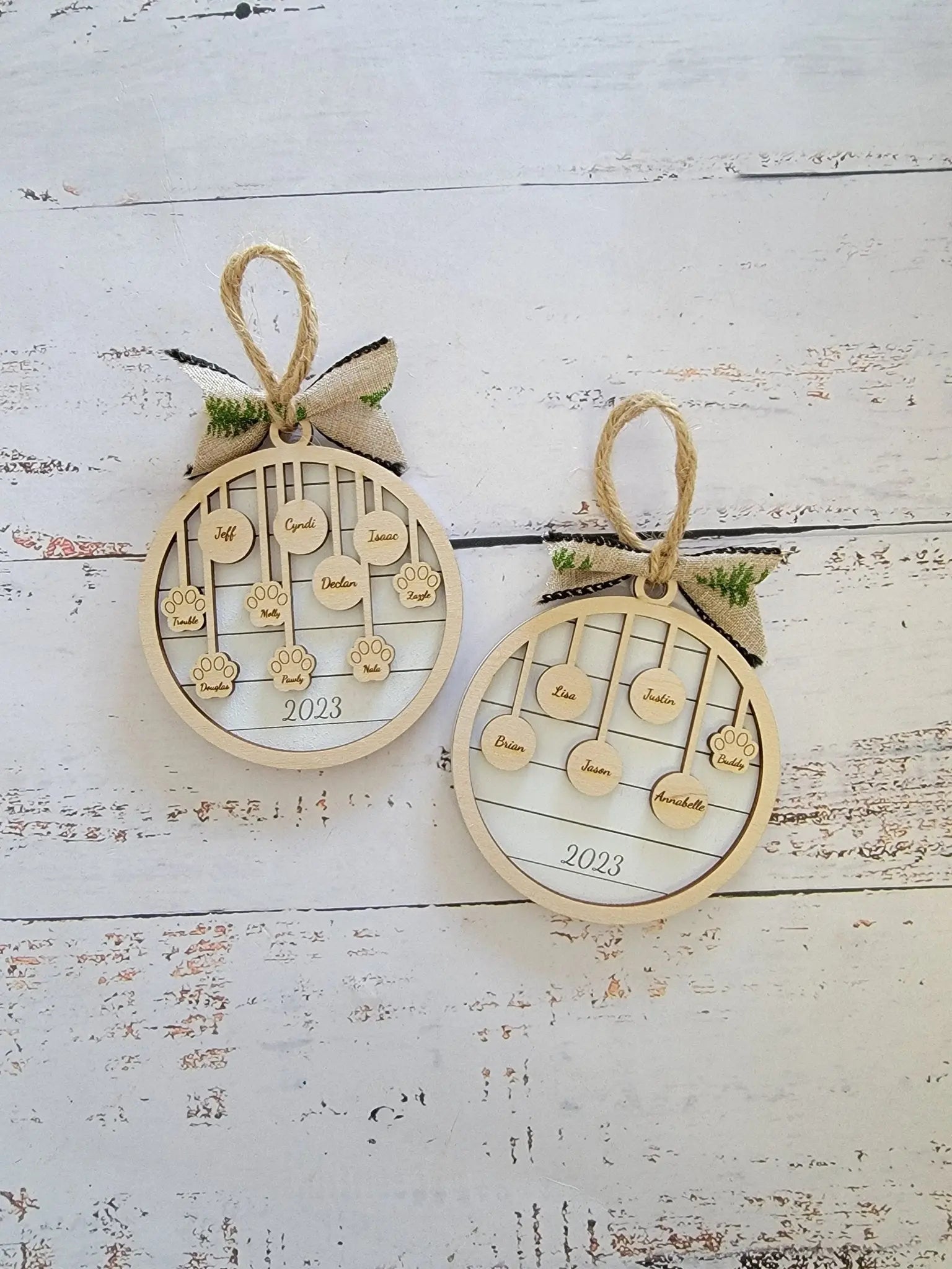 2025 Family Christmas Ornament Bulb Edition by EverLee Creations, Southern home decor main product photo
