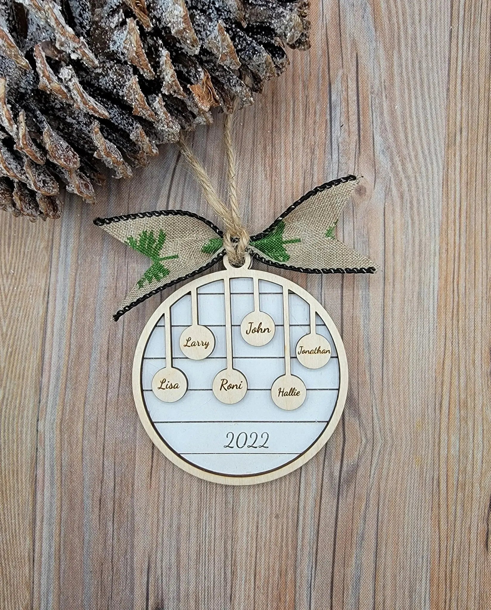 2025 Family Christmas Ornament Bulb Edition by EverLee Creations, Southern home decor detail photo 4
