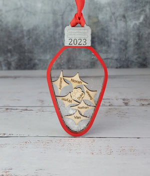 2025 Family Ornament Light Bulb Edition by EverLee Creations, Southern home decor detail photo 2