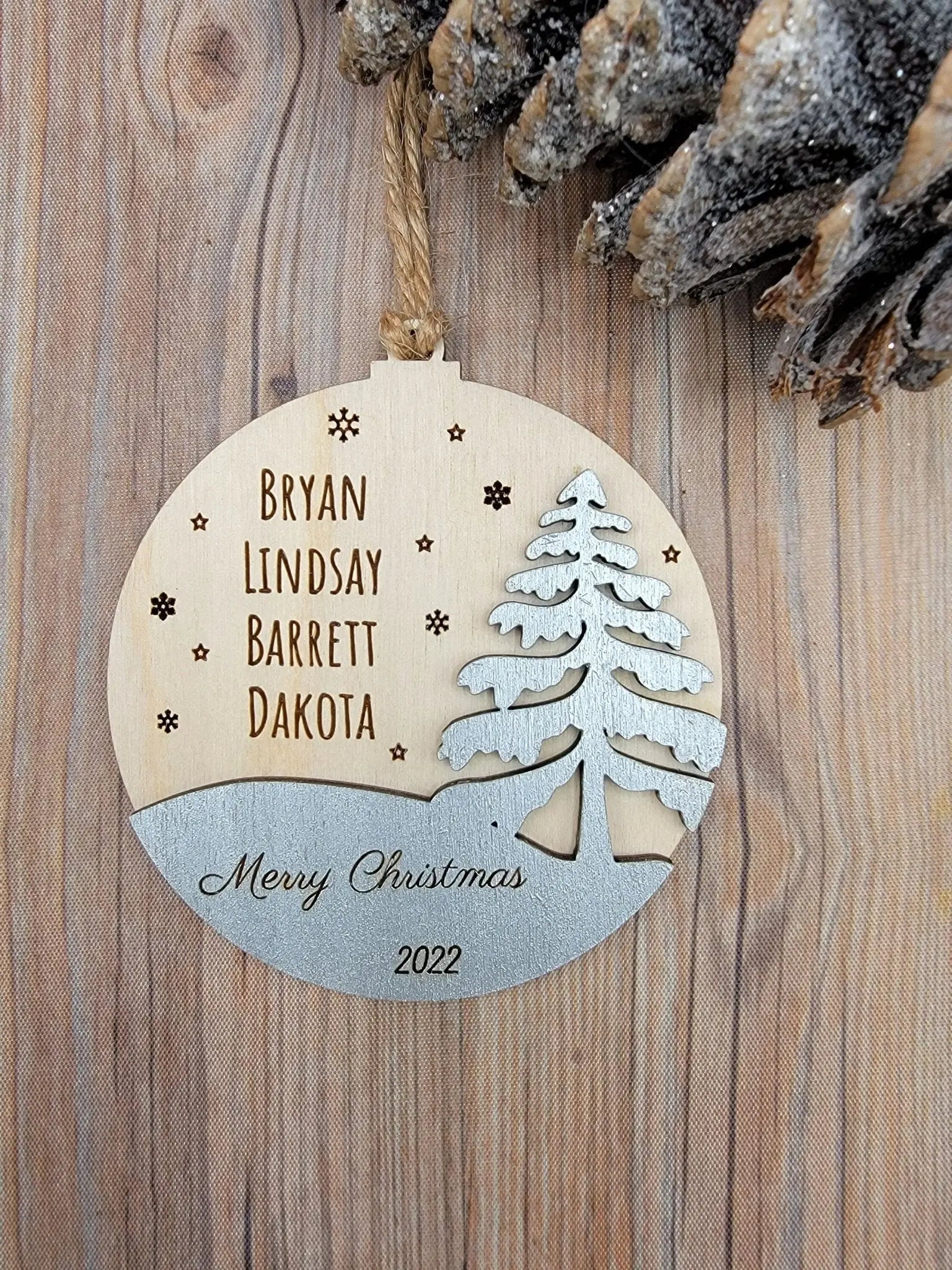 2025 Family Ornament Winter Edition by EverLee Creations, Southern home decor main product photo