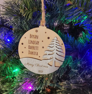 2025 Family Ornament Winter Edition by EverLee Creations, Southern home decor detail photo 2