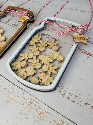 2025 Personalized Gingerbread Family Ornament by EverLee Creations, Southern home decor detail photo 3