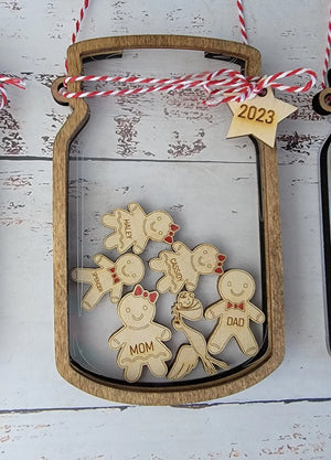 2025 Personalized Gingerbread Family Ornament by EverLee Creations, Southern home decor detail photo 7