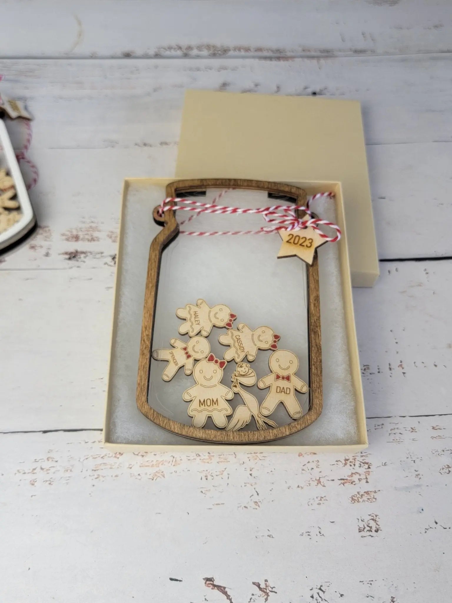 2025 Personalized Gingerbread Family Ornament by EverLee Creations, Southern home decor detail photo 8