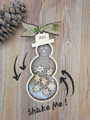 2025 Snowman Family Ornament by EverLee Creations, Southern home decor detail photo 4