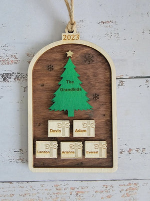 2025 Tree Family Christmas Ornamenet by EverLee Creations, ornament main product photo