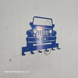 Jeep Wrangler JK grille wall key organizer