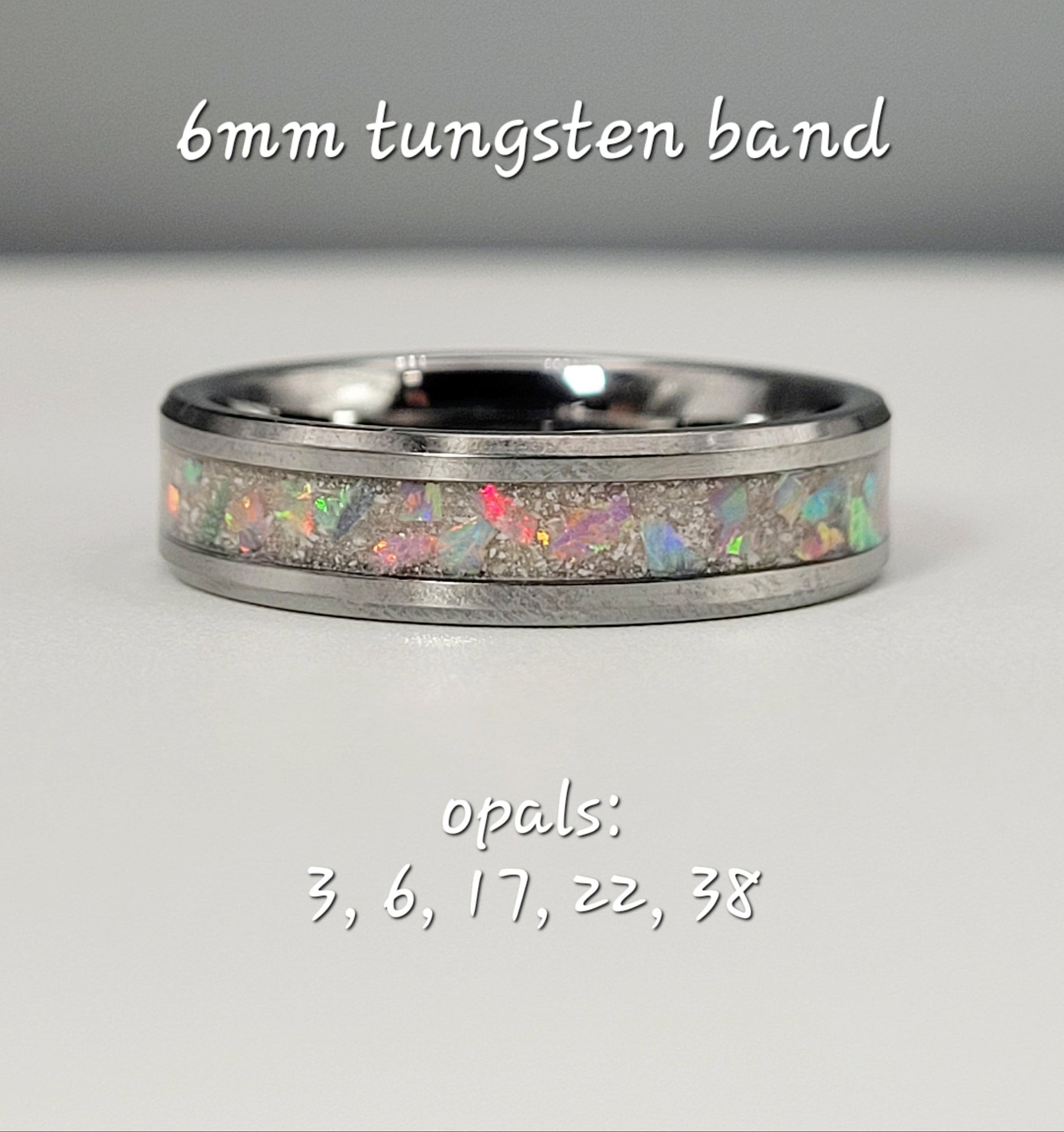 The Taz Opal and Ash Memorial Ring by Cotton Street Art Company, handmade jewelry detail photo 13