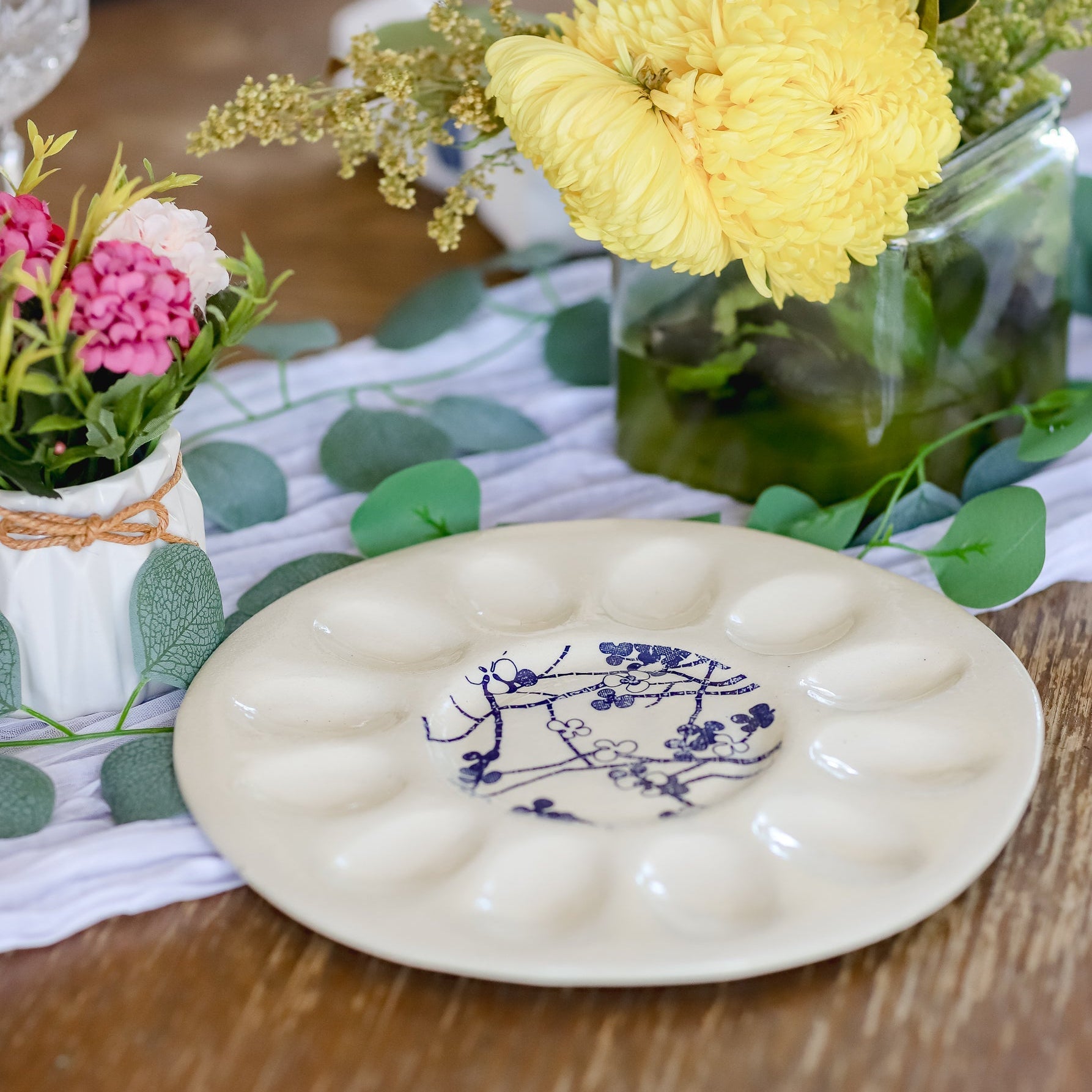 Prodigal Pottery Ceramic Egg Tray — product view 1