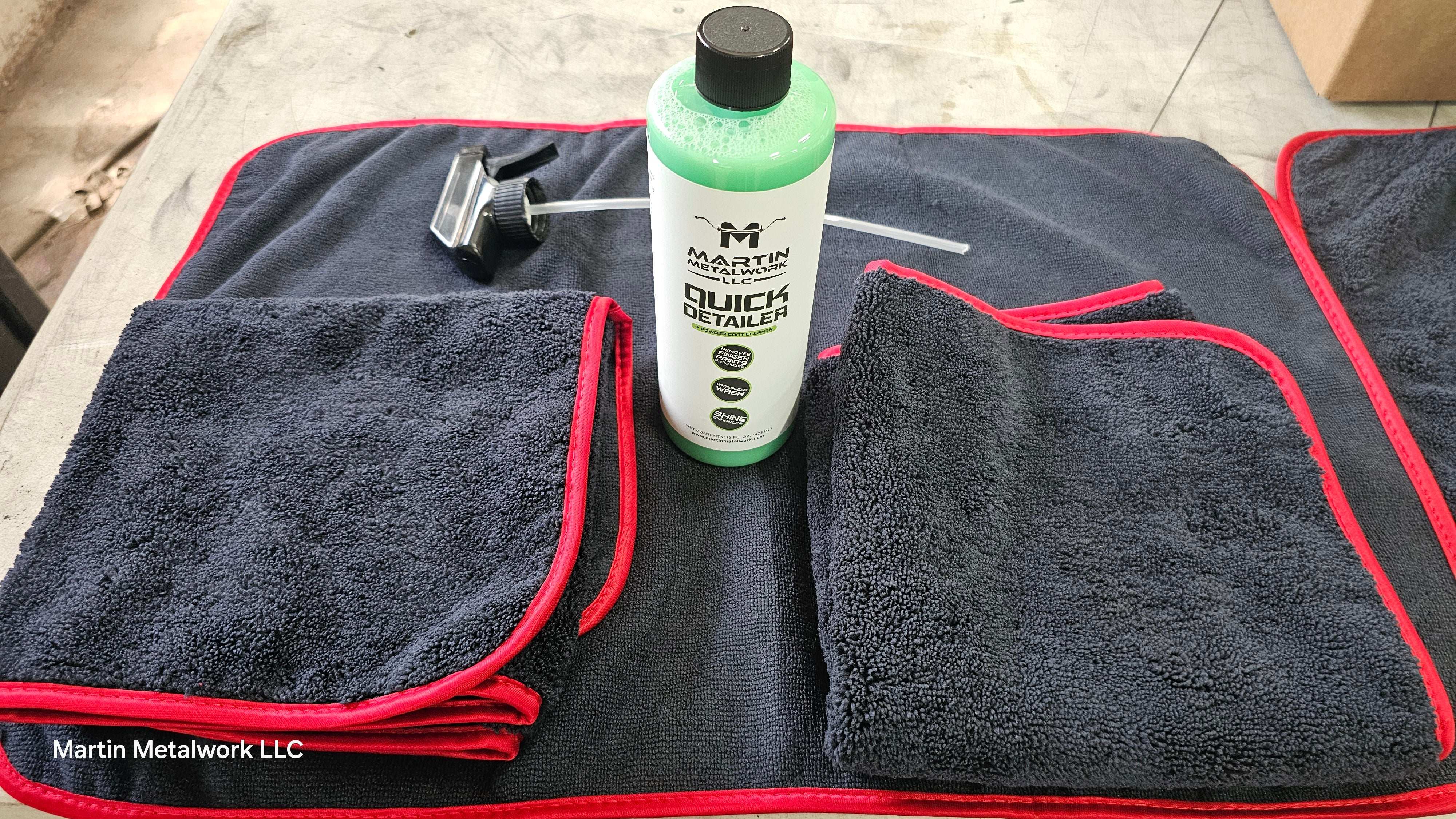 Waterless Quick Detailer & Powder Coat Cleaner Bundle by Martin Metalwork LLC