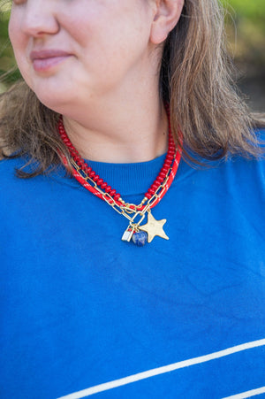 Paracord Charm Necklace detail view by London Crafted