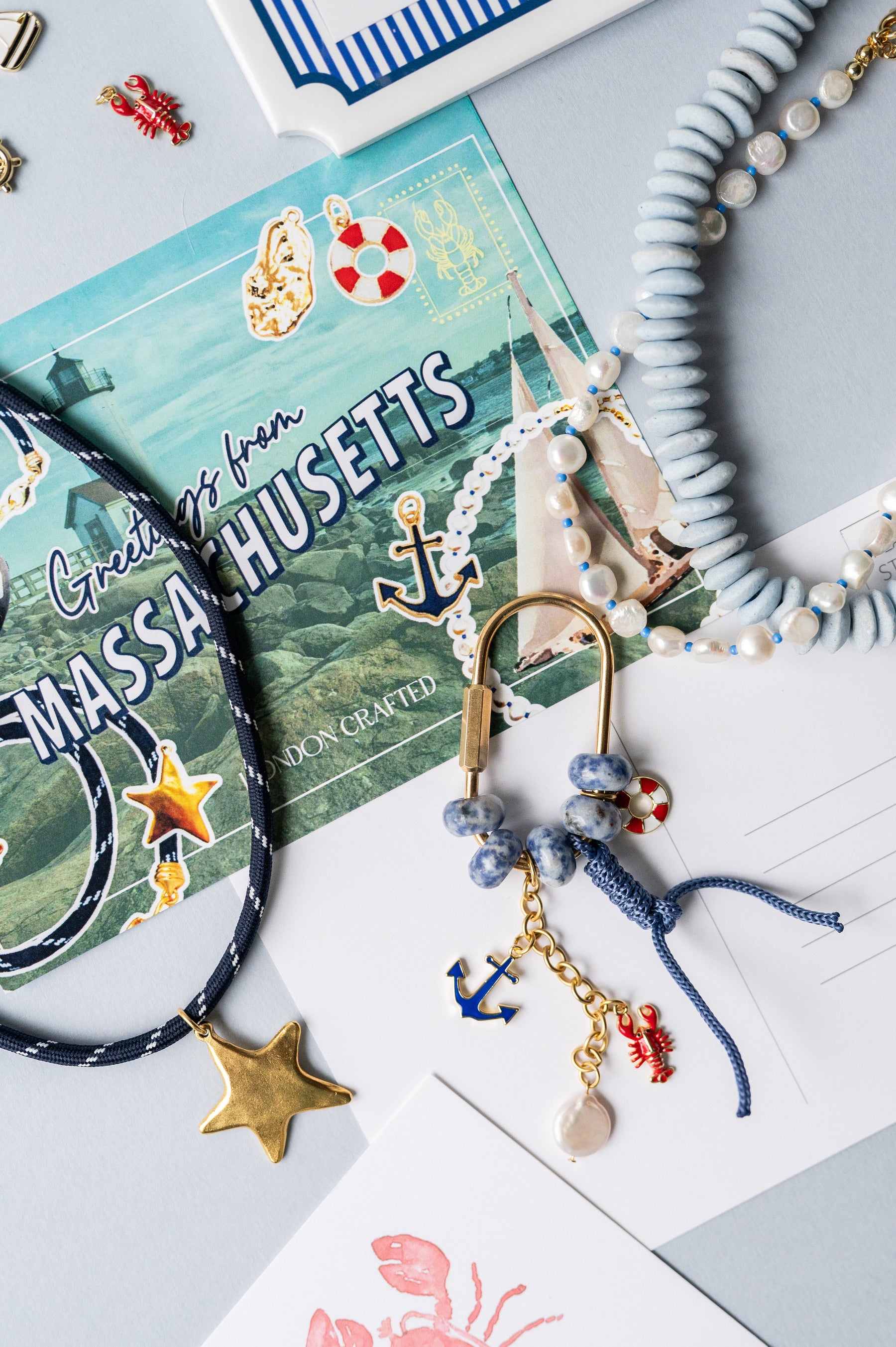 Paracord Charm Necklace detail view by London Crafted