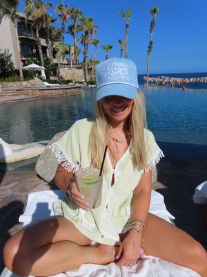 I Wonder If There's A Margarita Thinking About Me Too - Denim Hat by KenzKustomz — product view 6