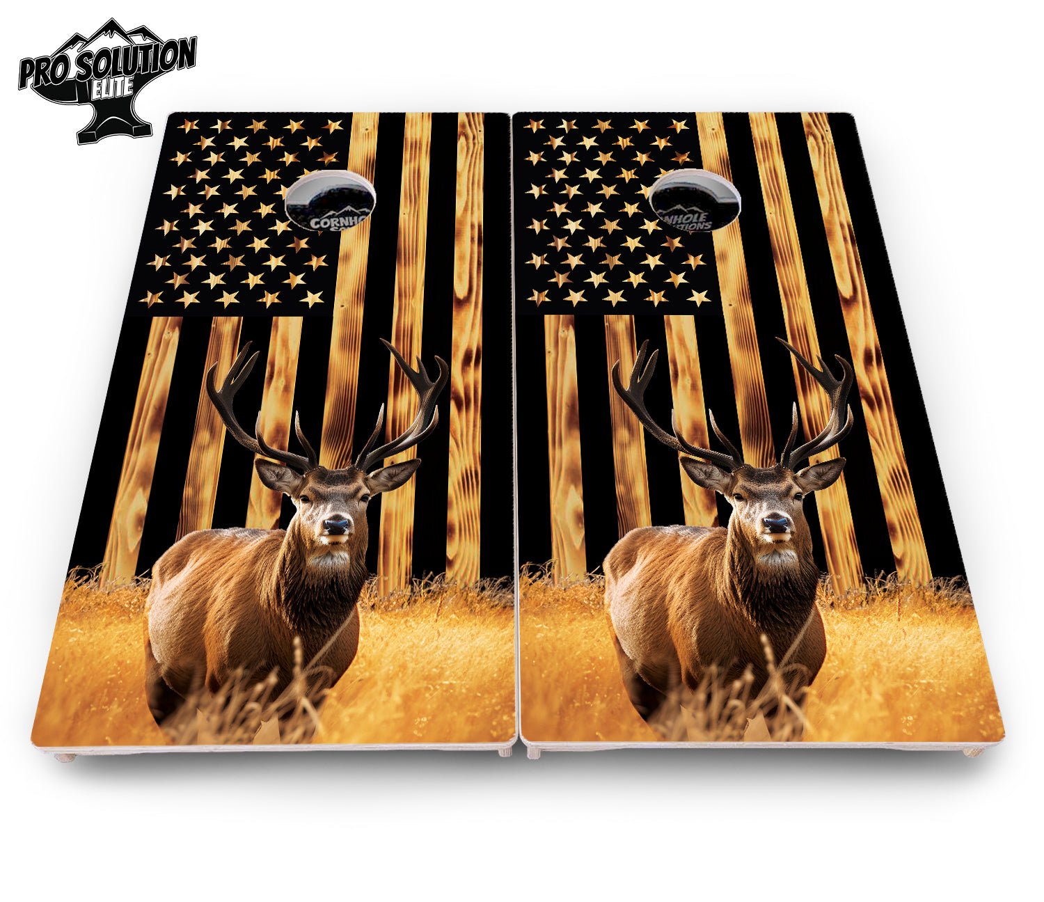 Colorful Deer & Fish Cornhole Boards - Pro Elite Series